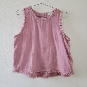 Altard State Anthropologie Tank Top Blouse Womans Size S Mauve Pink Cropped